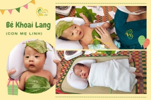 Các điều dưỡng viên của Nurse Care tiến hành dịch vụ tắm tại nhà cho bé Khoai Lang (con của mẹ Linh).