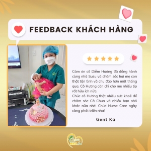 Feedback của khách hàng Gent Ka khi trải nghiệm dịch vụ tại Nurse Care.
