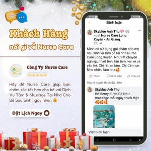 Feedback của khách hàng Anh Thư khi trải nghiệm dịch vụ tại Nurse Care.