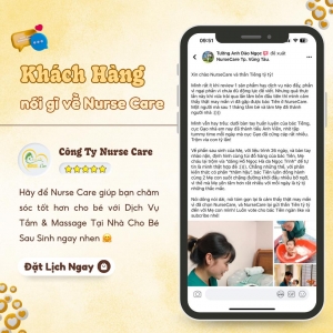 Feedback của khách hàng Tường Anh Đào Ngọc khi trải nghiệm dịch vụ tại Nurse Care.