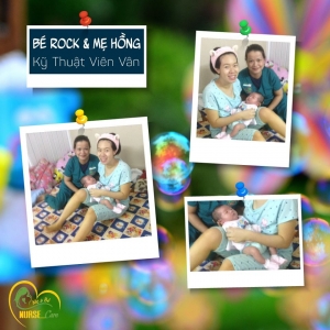 Hình ảnh của Bé Rock & Mẹ Hồng cùng kỹ thuật viên nhà Nurse Care
